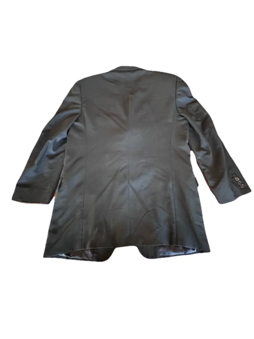 JOSEPH ABBOUD Mens Black WOOL 2 Piece Suit size 43L 36x32